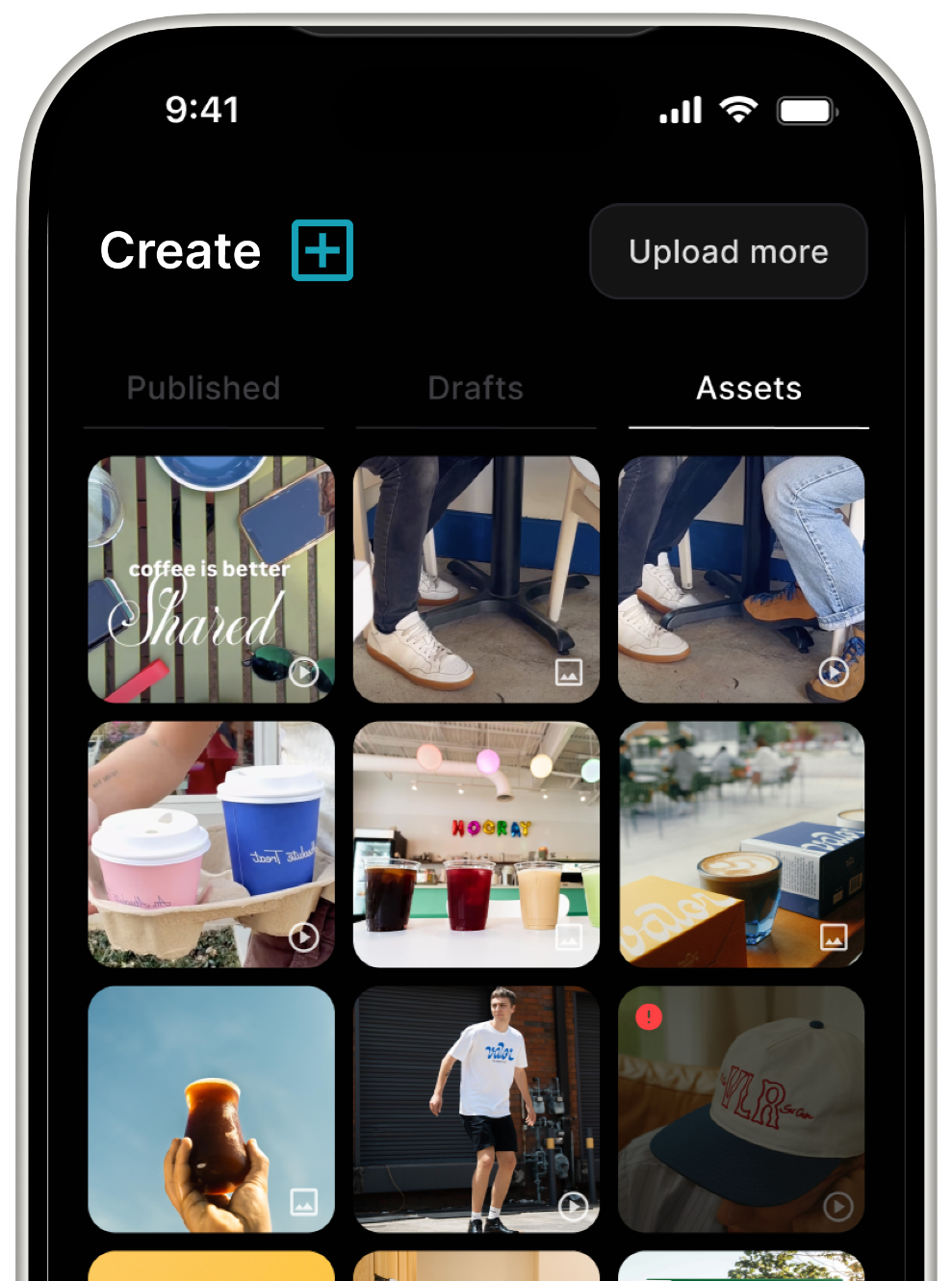 Asset library with AI tagging